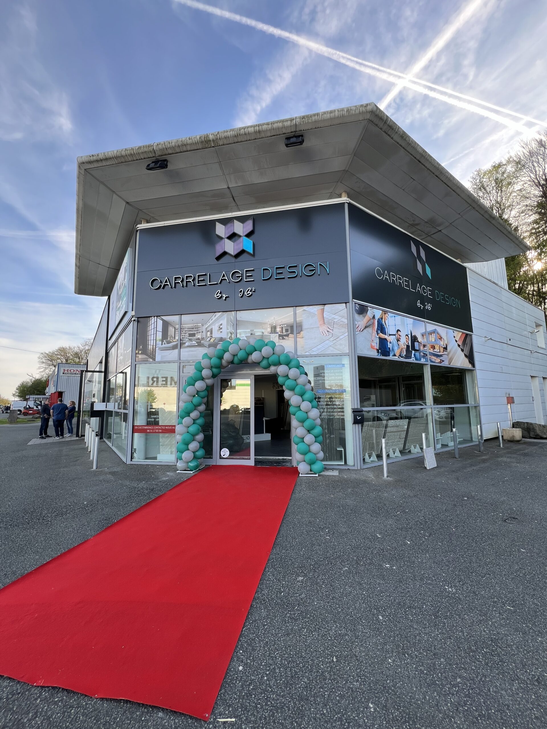 Enseigne Point B réalisée par PyramidCom